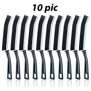 Crevice Cleaning Brush(10pcs), Bathroom Gap Cleaning Brush, Hard Bristle Brush for Cleaning, Multifunctional Gap Brush, for Blind, Baseboard, Fan, Window or Sliding Door Track Hand Tools Handle