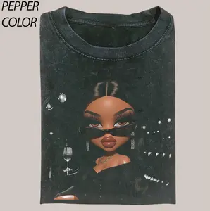 Midnight Diva Graphic Shirt, Black Bratz Doll Art Tee, Summer Cotton Top, Unisex Classic Outfit, Stylish Tee, gift for her, him, Womenswear Top