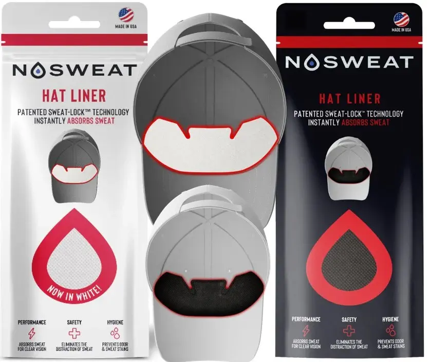 White & Black Sweat Liners - Patented SweatLock Combo Pack - 12 pack White & Black Sweat Liners - Patented SweatLock Combo Pack - 12 pack