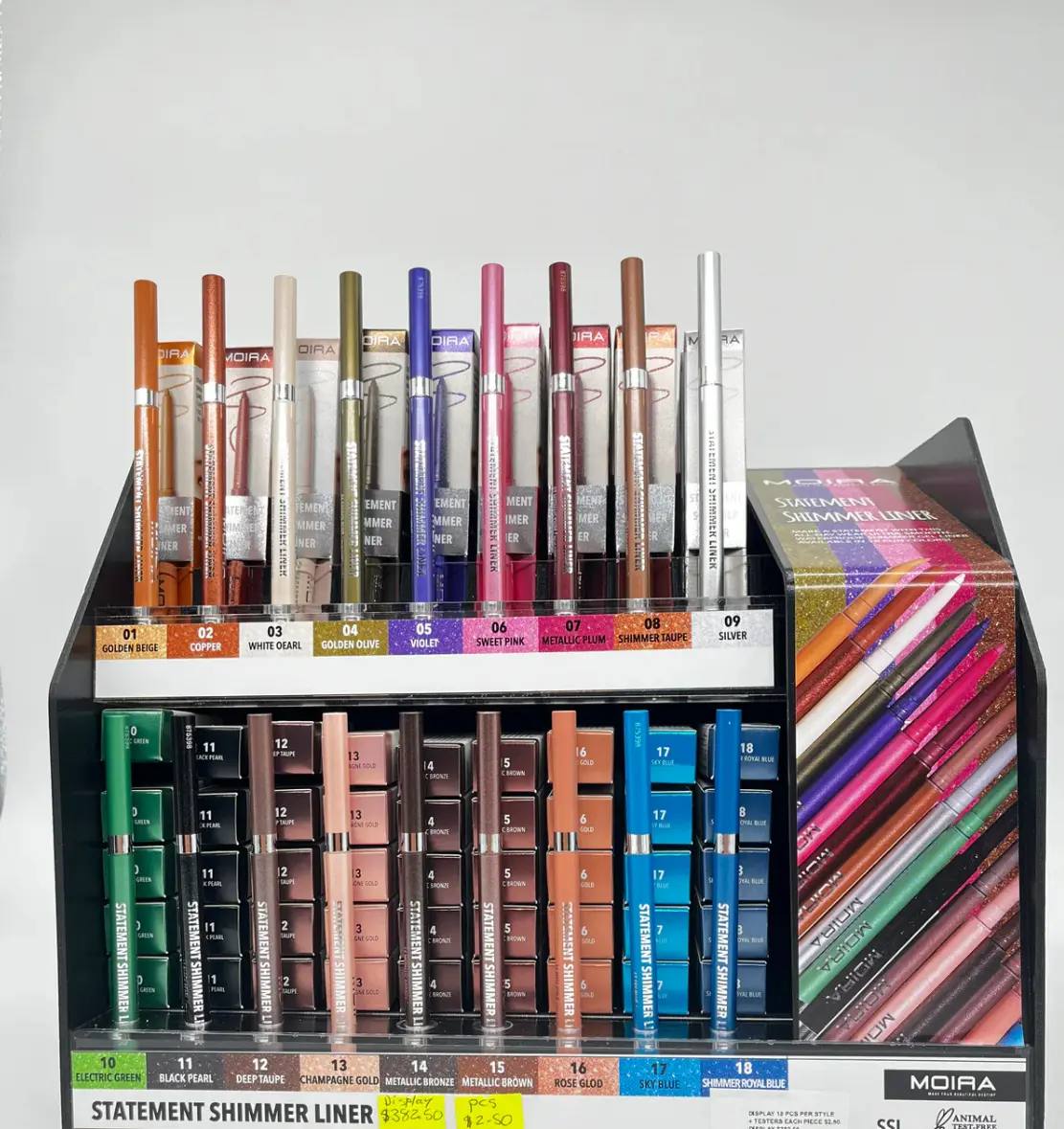 MOIRA STATEMENT SHIMMER LINER Eyeliner Lipliner - Waterproof, Cruelty-Free, Paraben-Free, Sulfate-Free, Phthalate-Free, Gluten-Free Makeup
