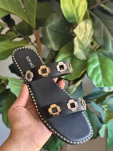 Claudia Black Sandals