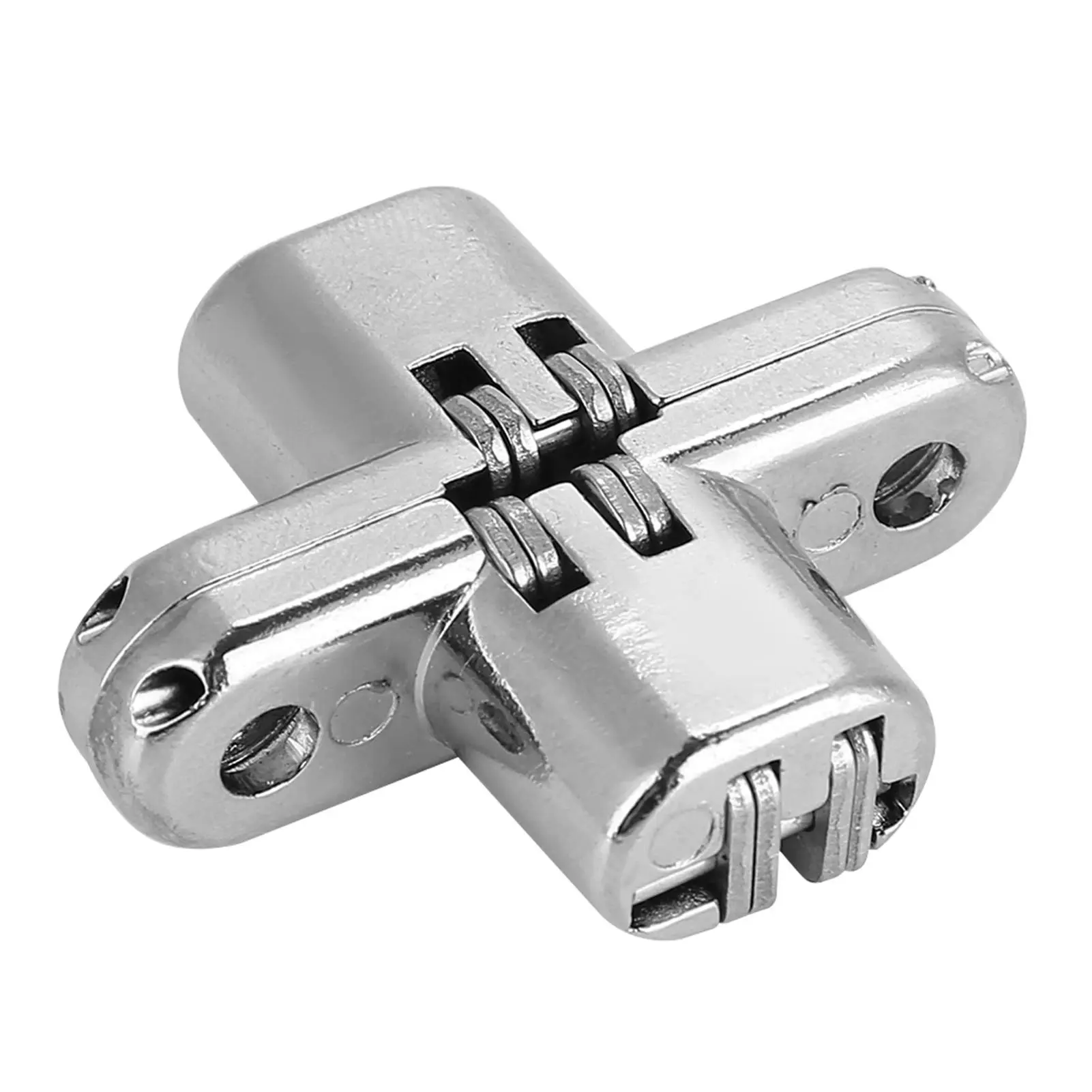 Hidden Hinge Concealed Hinges Stainless Steel 180 Degree Invisible Cross Hinge Kitchen Cabinet Door Frameless Hidden Hinge Door Hardware