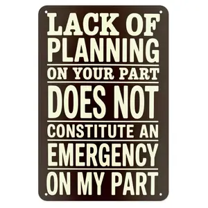 Sarcastic Office Quote Tin Sign, Vintage Work Humor Metal Sign Print Aesthetic Room Decoration for Home Bedroom Kitchen Bar Coffee Bathroom Indoor Outdoor Wall Decor, 8 X 12 in