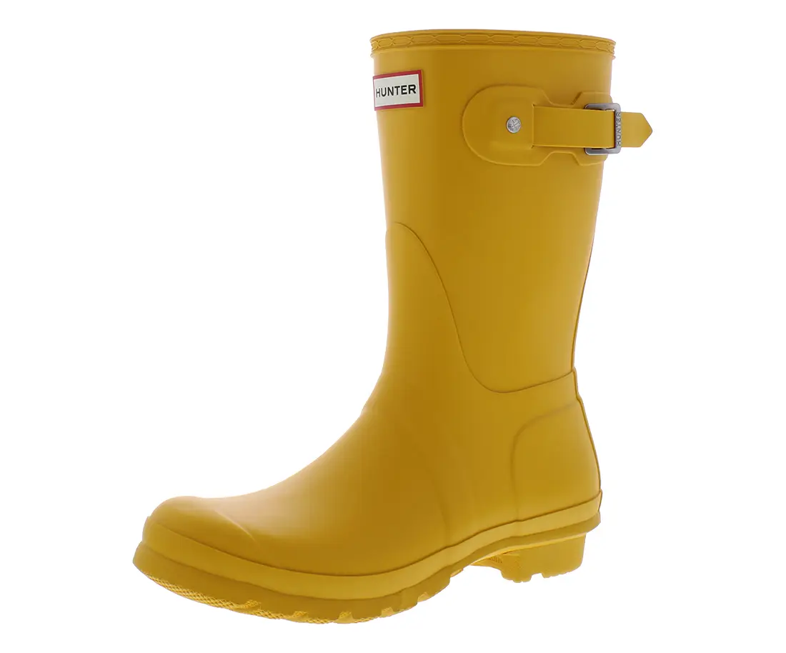 HUNTER Women's Original Short Rain Boots, Waterproof Matte Finish Rubber Wellington Style Footwear, Boot