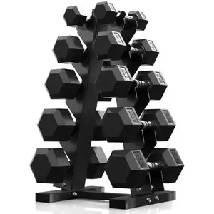 Dumbbell Set 60, 100, 150, 170, 210 l, 230 lb Dumbbells with Rack for Home Gym Strength Training and Fitness