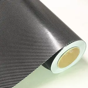 4D Black Carbon Fiber Vinyl Wrap Sticker Air Realease Anti-Wrinkle ( 10 FT x 5 FT )