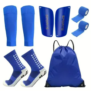 Men Women Soccer Gear Set (includes Socks, Shin Guards, Knee Pads), Comfortable & Durable Outdoor Sports Equipment
