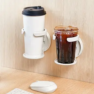 Plastic Folding Cup Holder with Adjustable Arms, Detachable Design, Easy to Clean, Perfect for Home Office Dorm Use, Coffee, Foldable
