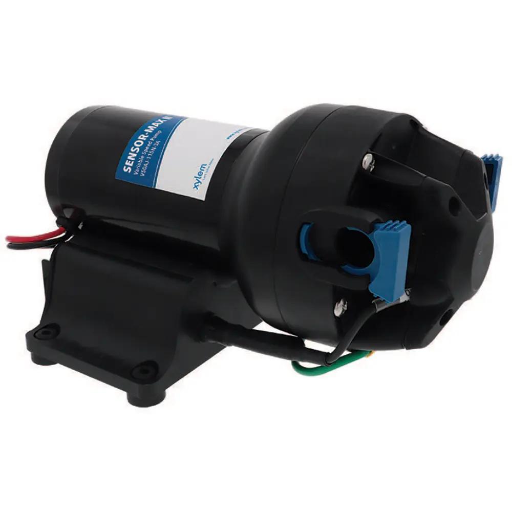 Jabsco V50AJ-115N-3A Sensor Max II Portable Submersible Water Pump - 12V, 5 GPM Variable Speed, 40 PSI Freshwater Pump for Fish & Aquatic Supplies, Portable Submersible Water Pumps