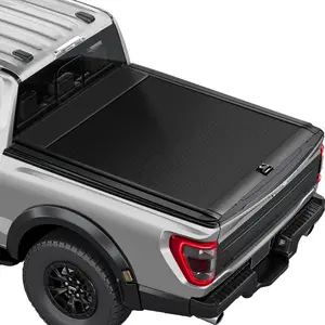 SADELOOS Retractable Truck Bed Tonneau Cover Compatible with 2015-2026 Ford F-150/Raptor/Lightning (5.5'/66" Bed) Retractable Truck Bed Cover Password Lock  Equipped with waterproof function.
