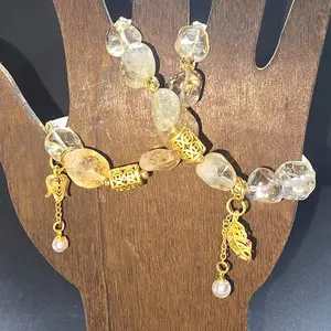 Citrine Nugget Bracelets