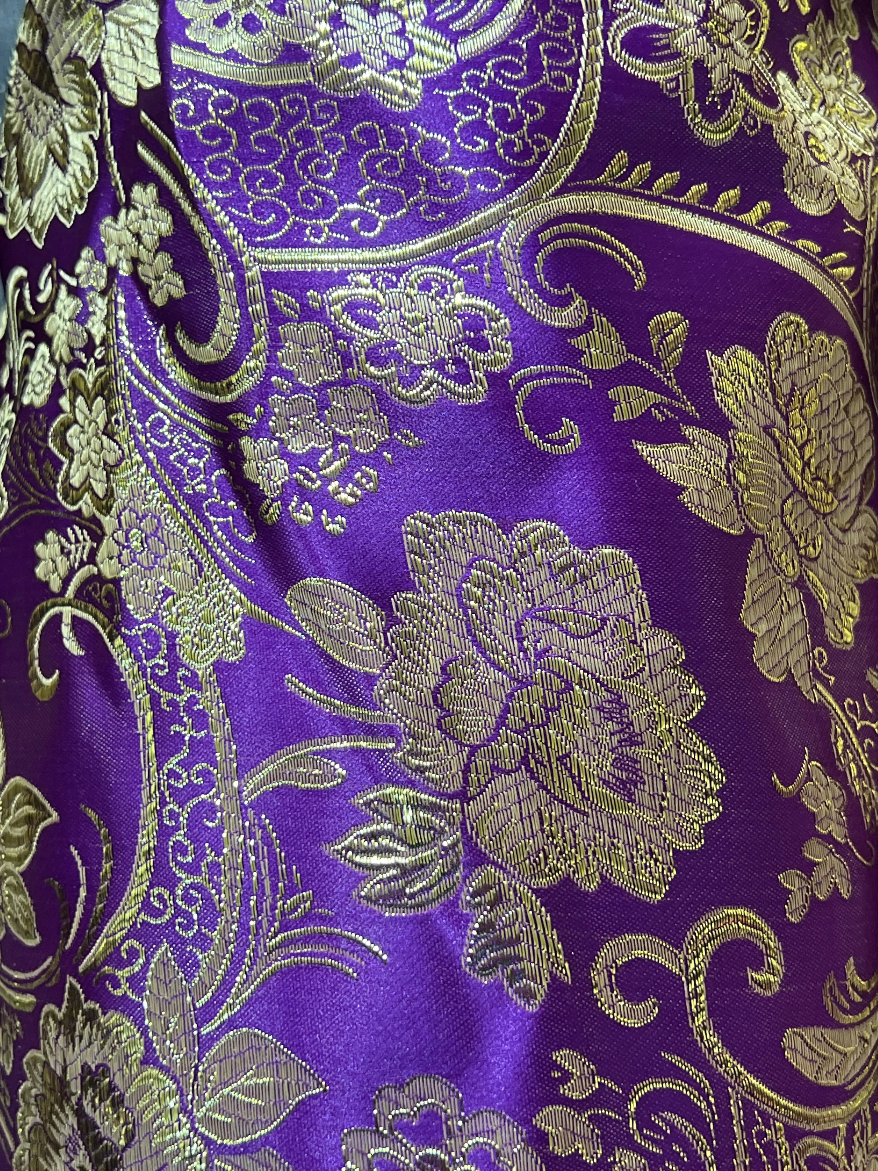 Purple Gold Brocade