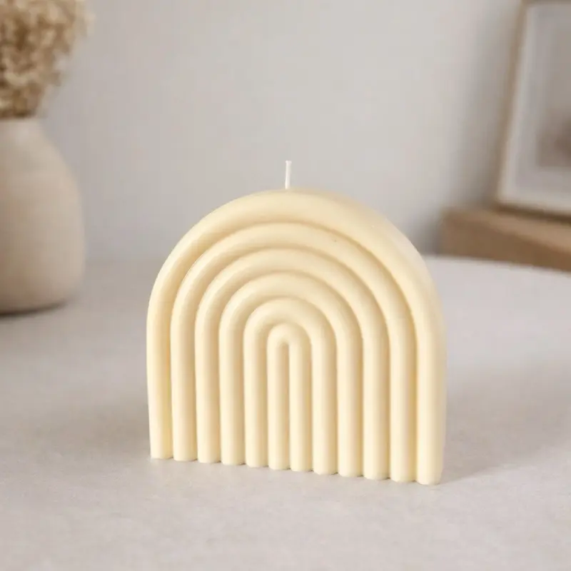 Large Arch Candle Minimalist Home Decor for Modern Interiors