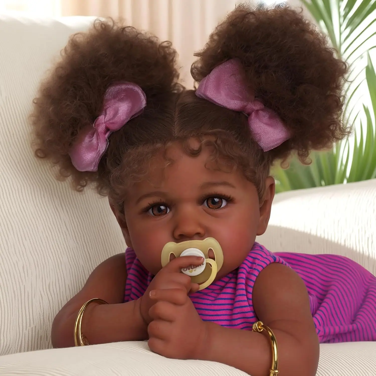 #Summervibes#DealsForYouDays BABESIDE Lifelike Reborn Baby Dolls 20Inch Fabric body+vinyl limbs Real Life Baby Dolls with Toy Accessories For kids Age 3+ Suitable gifts for Mother's Day Valentine's Day Children's Day & Christmas