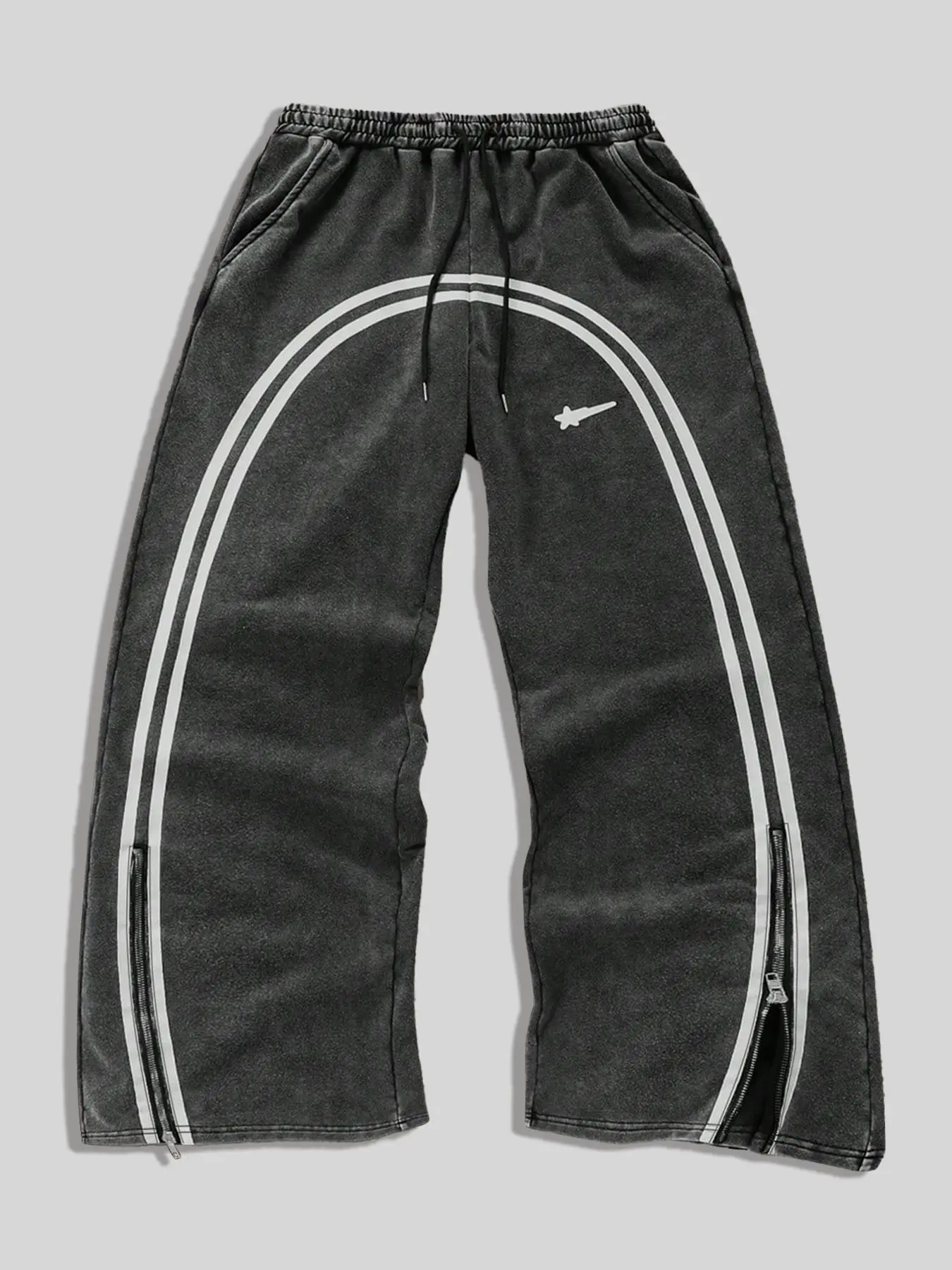 Unisex Star & Striped Print Sweatpants, Casual Comfy Regular Fit Jogger Pants for Daily Wear, Unisex Athleisure Style Bottoms for All Seasons, Man, Runner Pants