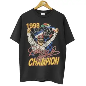 Vintage 1998 Daytona 500 Dale Earnhardt T-Shirt, Nascar Racing Shirt, Retro 90s Racing Graphic Shirt, Womenswear Menswear  Shortsleeve Tshirt