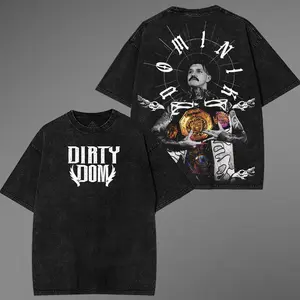 WFU - Dominik Mysterio Wash T-Shirt – Oversized Retro Graphic Tee Inspired by WWE Judgment Day Era, Wrestling Streetwear Merch & Rising Star Legacy cotton unisex classic fan gift top Fabric Menswear casual shirt wwe fan legend
