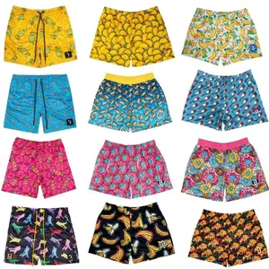 Ice Cream Style Mesh Shorts | Men Athletic Shorts Breathable | Streetwear Summer Look