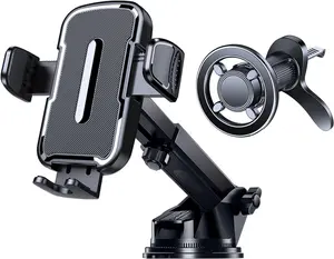for iPhone MagSafe Phone Holders for Your car Pack Adjustable Suction Cup Phone Mount for All iPhone & Android Smartphone, Setups  Dashboard/Vent/Windshield/Desk, Fits All Cars