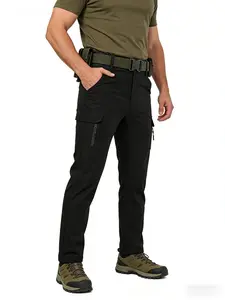 Men's Outdoor Pants Lightweight Breathable Windproof Waterproof Quick-Dry Multi-Pocket Long Pants Outdoor Hiking Picnic Fishing Trousers