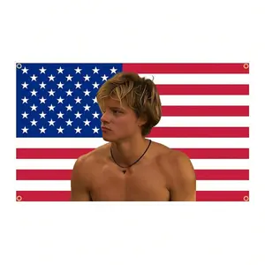 1pc JJ Outerbanks Flag Tapestry JJ Maybank American Flag Aesthetic Bedroom Decoration Obx Tapestry Home And Garden Banner,