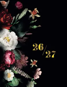 26-27 Monthly Planner Large Two Year January 2026 to December 2027 With Holidays Inspirational Quotes and Floral Cover