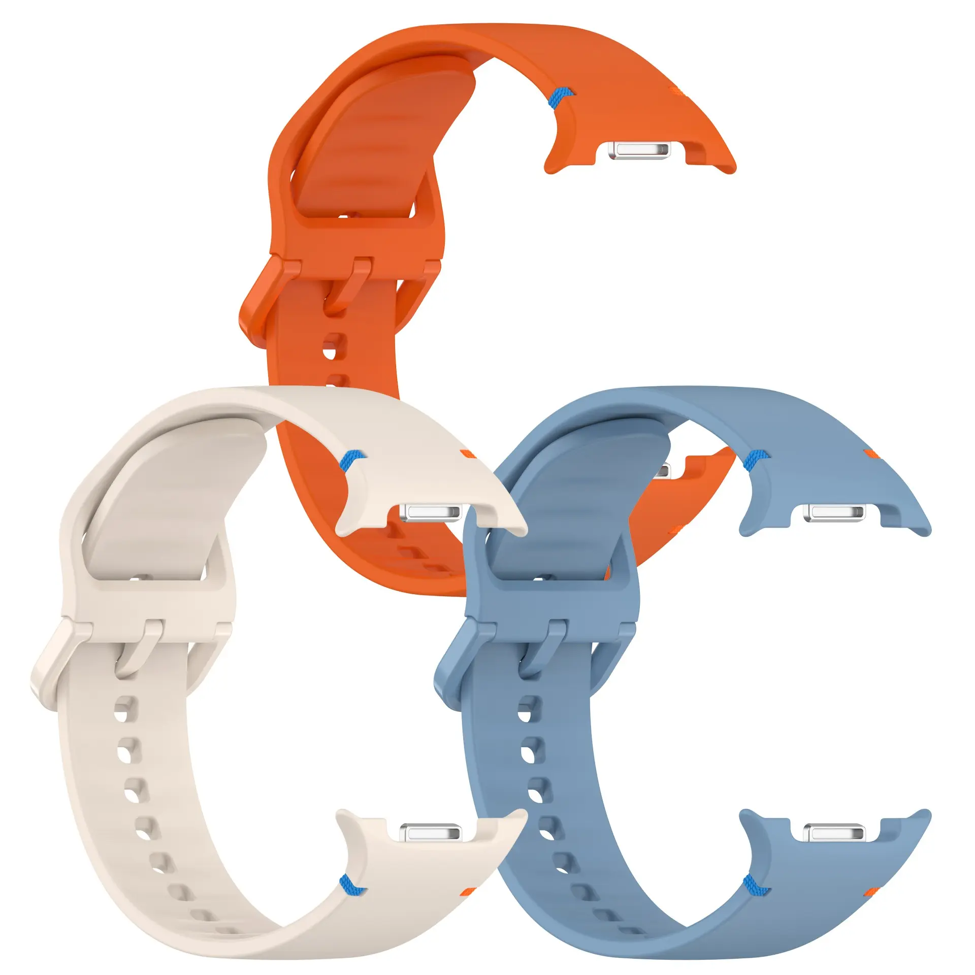 3 Pack Sport Bands for Samsung Galaxy Watch 9/8 40mm 44mm Galaxy Watch 8 Classic 46mm, Soft Silicone Replacement Strap for Men Women, Watch Straps