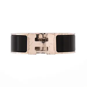 Pre-owned Hermes Clic H Bracelet Enamel Wide by Rebag