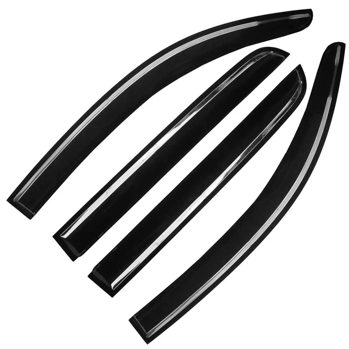 For 2016-2023 Toyota Tacoma Crew Cab Window Visors Wind Deflectors Sun Rain Guards Vent
