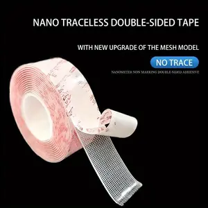 Mesh double-sided tape High viscosity red carpet splicing mat fixed non-slip tape Nano traceless cloth tape