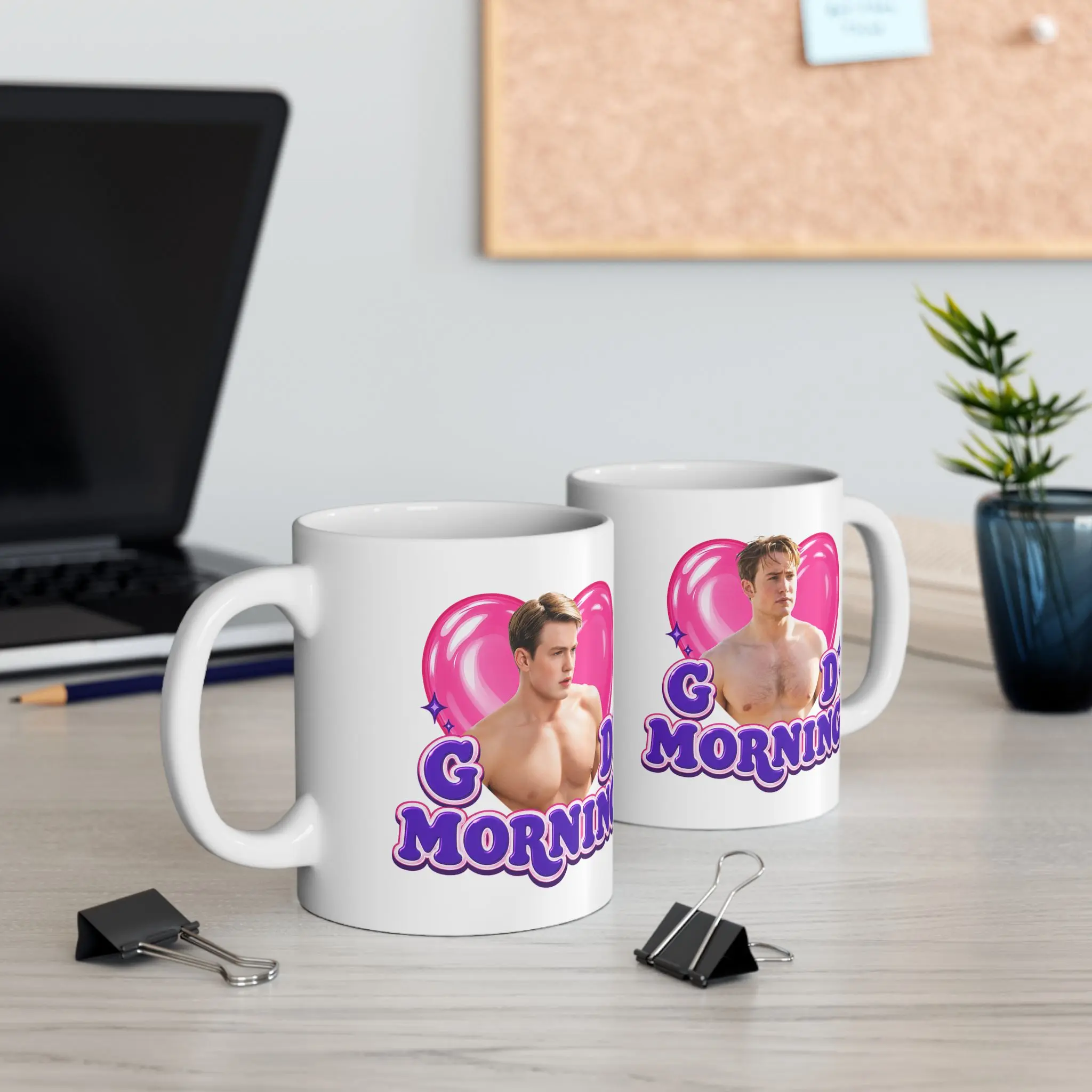 Heartstopper Nick Nels0n Good Morning Coffee Mug | HeartStopper Kit C0nn0r Cup | Nick Fans Gifts | Heartstopper Movie/Comic Books/LGBTQ+ Merch, Pride Month Gift