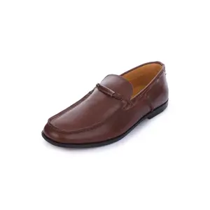 Men's Leather Moccasin Toe Business Loafers