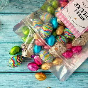 European & Swedish Easter Luxury Gourmet Chocolate Wrapped Bunny Eggs Candy
