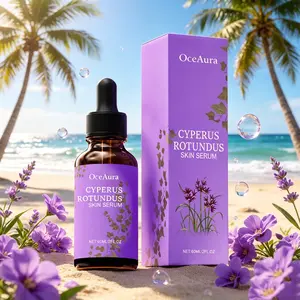 OceAura Cyperus Rotundus Oil Serum - Natural Hair Growth Inhibitor & Strawberry Legs Treatment - Post-Hair Removal Skin Repair Serum with Vitamin E & Olive Oil - Soothing & Hydrating for Sensitive Skin - 2 fl oz