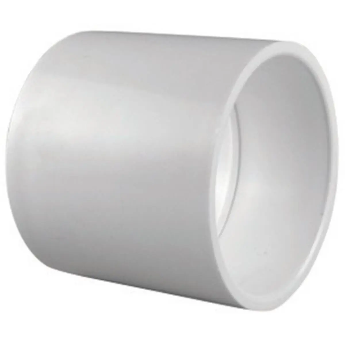 212 MAIN 2.5 in. Sch 40 PVC Coupling - ASTM Certified Plumbing Component for Water Supply Pipe, Pipe Connection