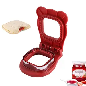Sandwich Cutter and Sealer Decruster Sandwich Maker for kids lunch Uncrustable Sandwich Maker Easy for School Lunchbox and Bento Box Square