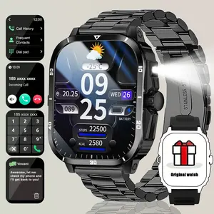 Smart Watch with LED Light, wireless calling /dial, Multi-Sport Modes, Call & Message Alerts, Compatible with Iphone/Android