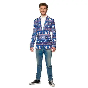 Suitmeister Christmas Blue Nordic Blazer
