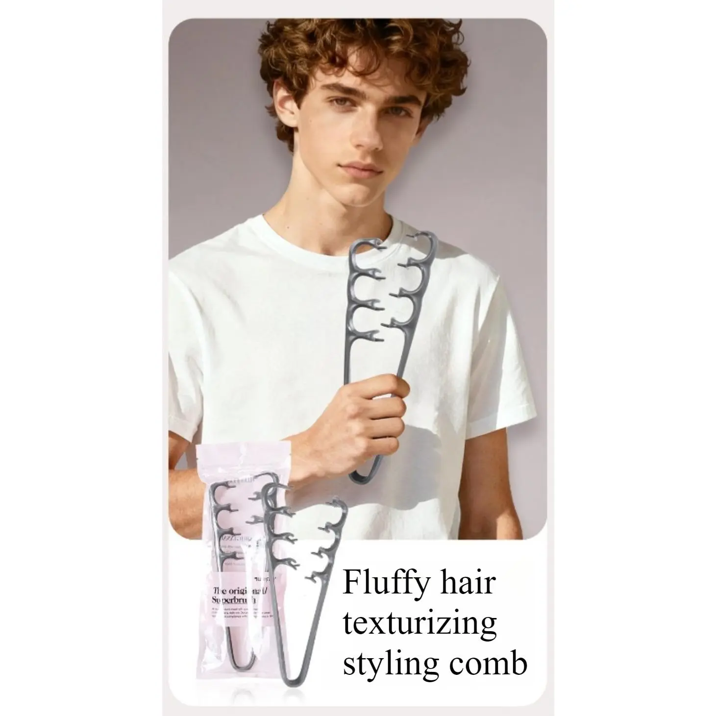 Volumizing Hair Comb with Multi-Teeth – High Crown Tool for Bang Styling & Part Coverage – Black, Ideal for Salon & Home Use, Easy-to-Use for All Your Styling Needs