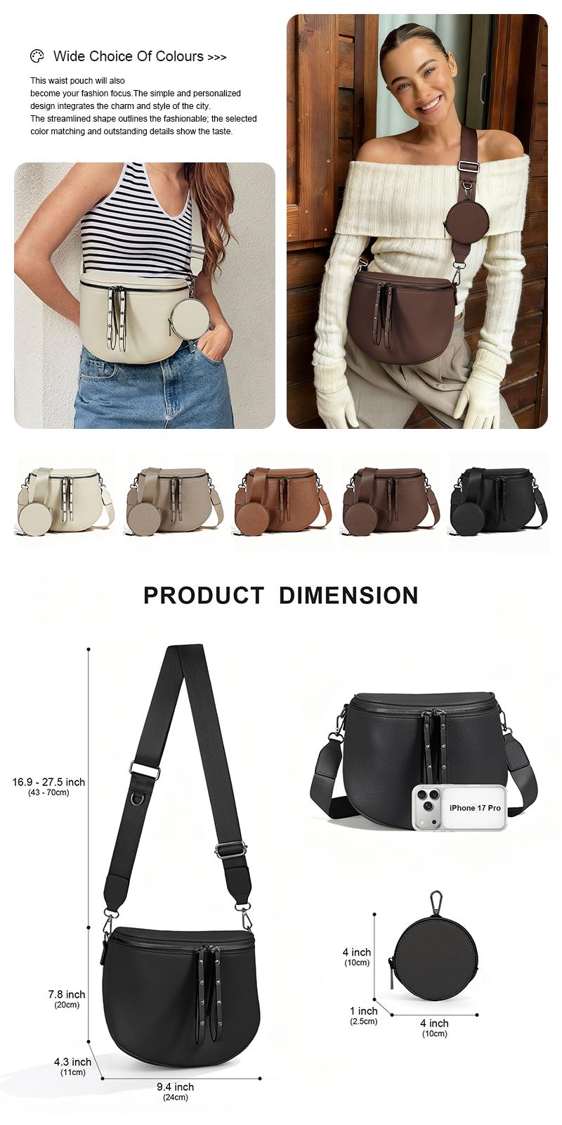 CHERUBEL crossbody bag details