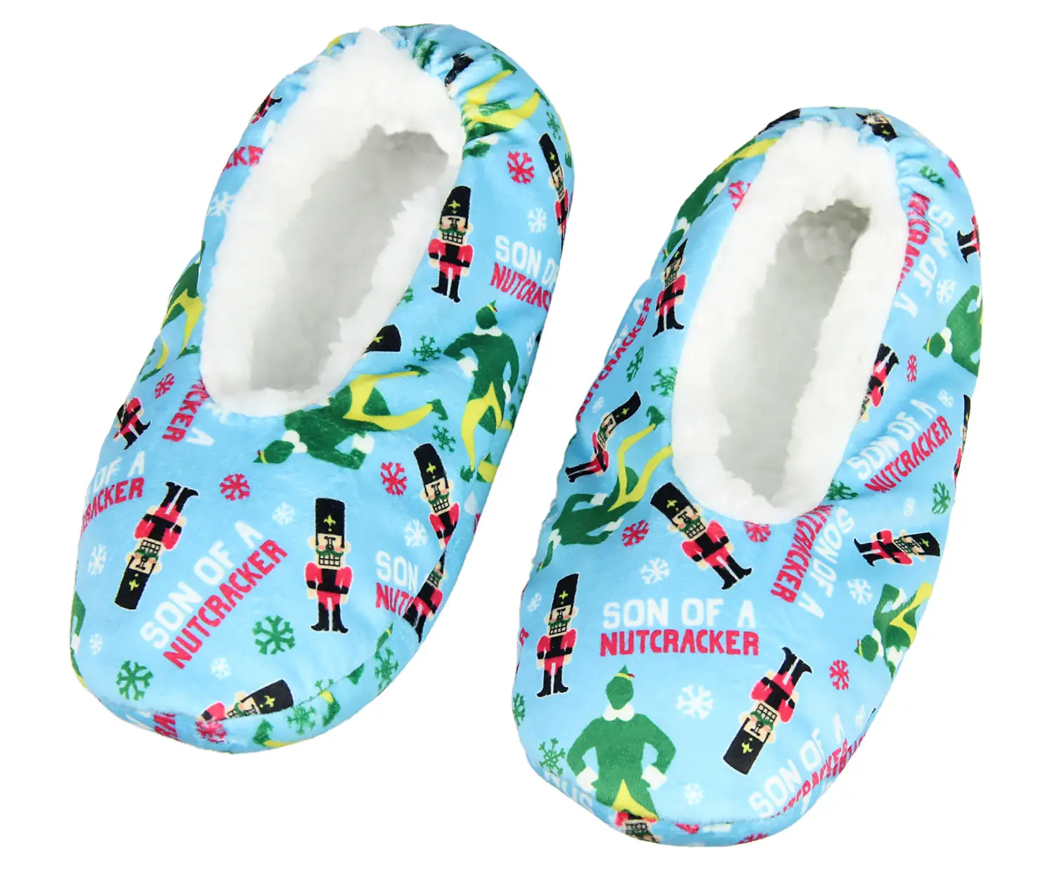 Elf Slippers Son Of A Nutcracker Buddy The Elf Slipper Socks with No-Slip Sole For Women Men