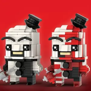 Scare Builder Mini Bricks Set Creepy Cute Small Particle Toy,DIY Horror Style Building Blocks, Collector Display Model, Fun Puzzle Kit for Creative Play