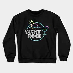 Yacht Rock Crewneck Sweatshirt - Premium Nautical Style For Fashionable Seafarers Cotton Fit