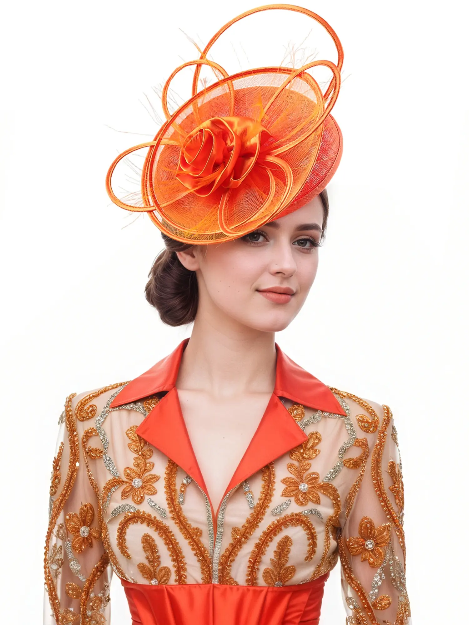 Women’S Novelty Fascinator Headpiece With Zigzag Headband For Derby Party And Stage Performance