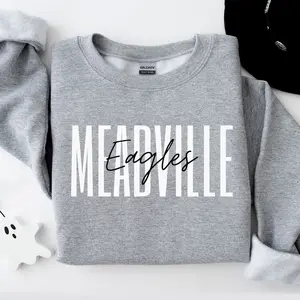 Custom Mascot Sweatshirt, Personalized School Shirt, Custom Text Tshirt, School Logo Shirt