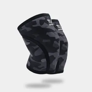 TUFF 7mm X-Training Knee Sleeves (Black Camo)