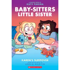 Karen's Sleepover: A Graphic Novel (Baby-Sitters Little Sister #8) -- Katy Farina - Paperback