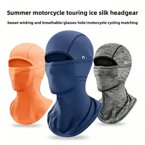 UV Protection Ice Silk Cycling Face Cover Breathable Washable Full Face Mask Neck Tube for Men Women