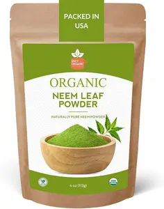 Neem Powder – 16 oz. - Certified USDA Organic -Non-GMO - Fresh Dried Neem Leaves Powder for Healthy Hair and Skin - Azadirachta Indica Ayurvedic Herb for Overall Wellbeing Supplement