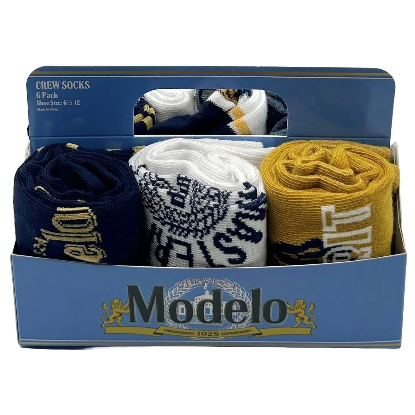 Modelo Men's 6-Pack Brew Crew Sock Gift Set